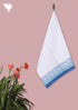 Handloom Cotton Bath Towel With Block Print Border